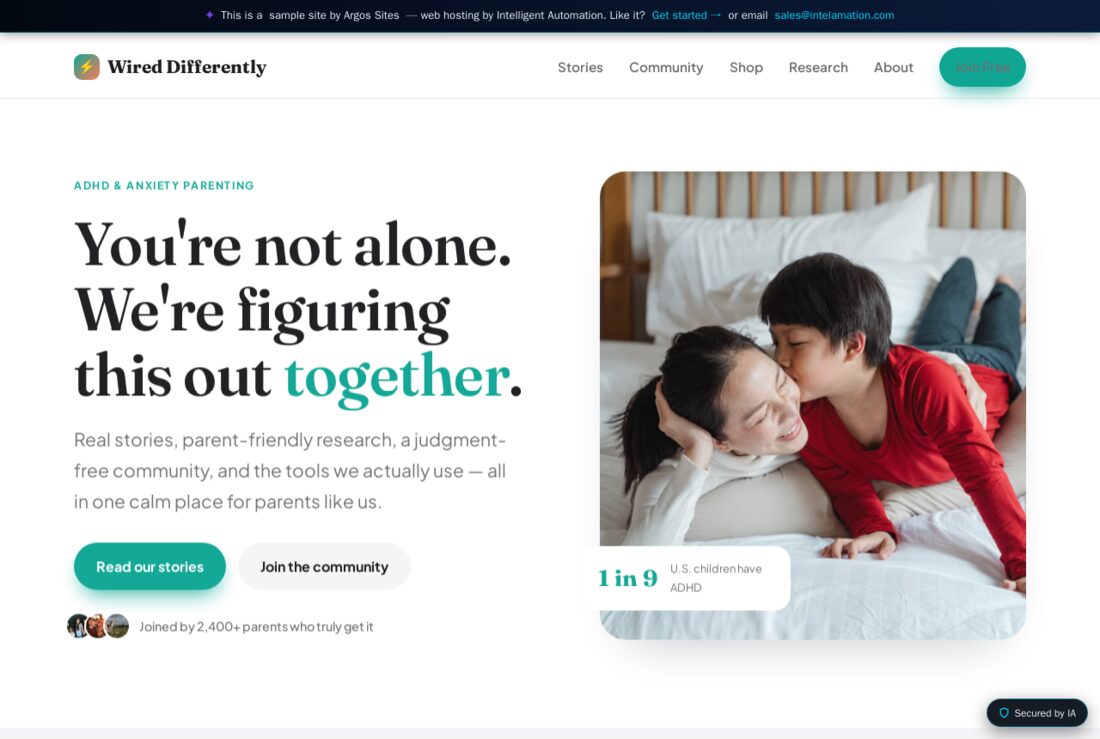 Screenshot of Wired Differently